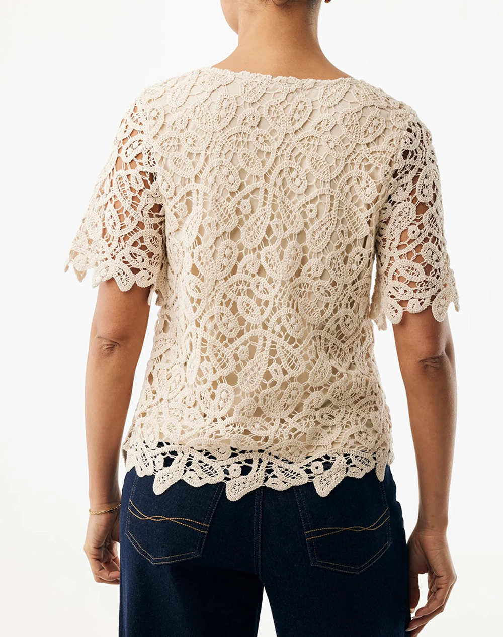 MEXX Crochet top MF006102461W-131308 SandyBrown