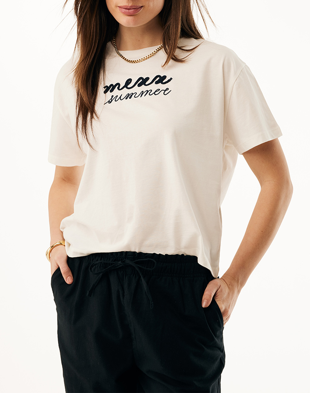 MEXX Summer logo T-shirt MF007803061W-110605 OffWhite