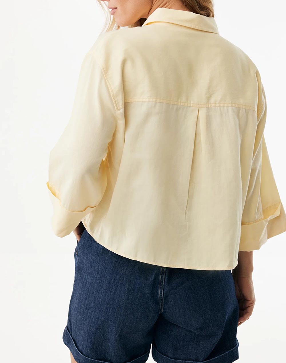 MEXX Boxy poplin blouse MF006102861W-120715 LightYellow φωτογραφία
