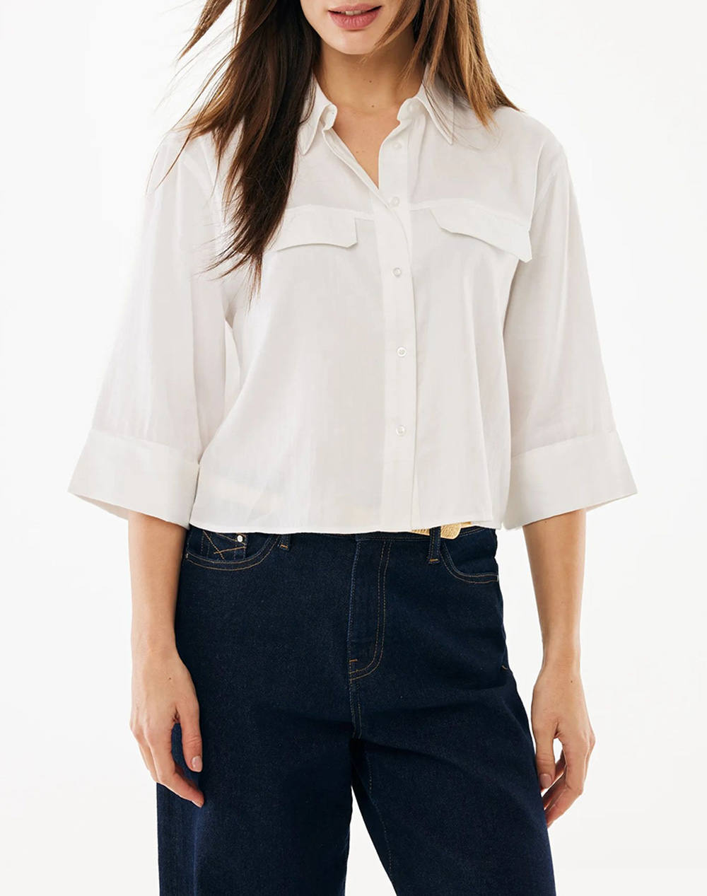 MEXX Boxy poplin blouse MF006102861W-110601 White