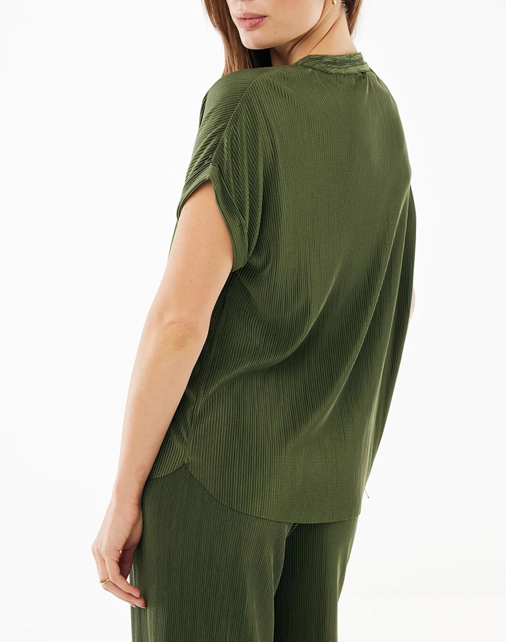 MEXX MEXX Plisse top MF007702161W-01-190417 DarkGreen - 2