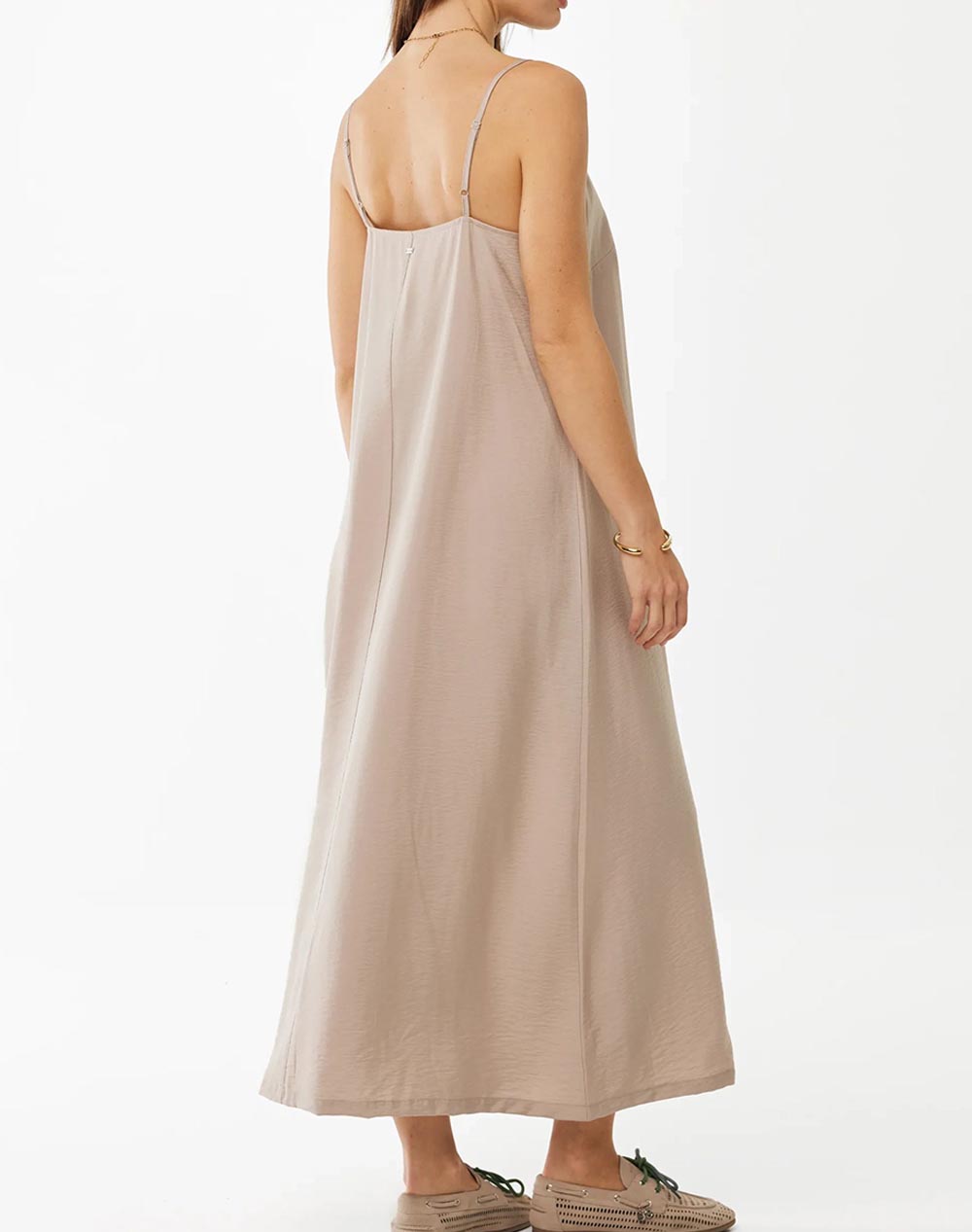 MEXX Hammered slip dress MF006302561W-160906 SandyBrown