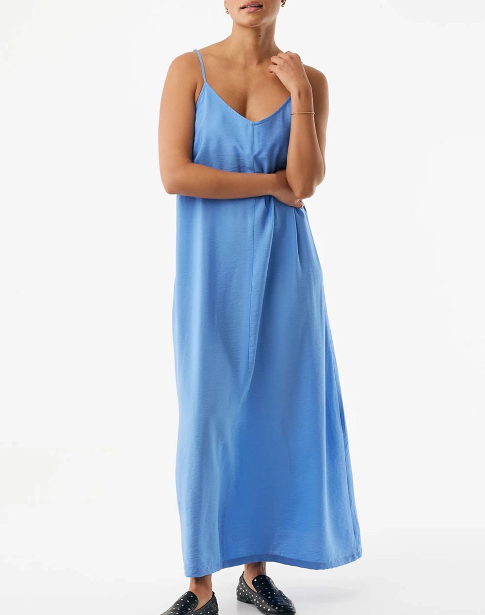 MEXX Hammered slip dress MF006302561W-164032 SkyBlue