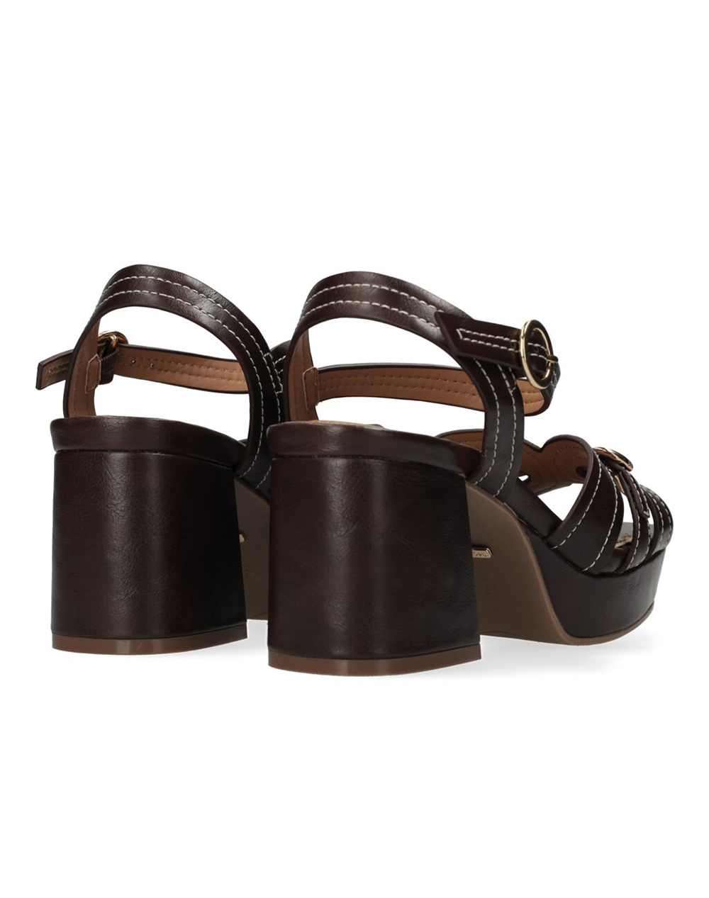 Mexx Tobie Nicky Heeled Sandal Mi001603061W-2006 Darkbrown Γυναικεία παπούτσια Πεδιλα Politikos Shop Πολιτικός