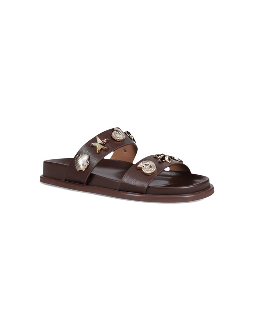 MIGATO MIGATO ΣΑΝΔ. ΜΑΤ ΜΕ ΜΤΚΛ ΔΙΑΚ. ΚΟΧΥΛΙΑ BROWN 100046092012-BROWN Brown - 2