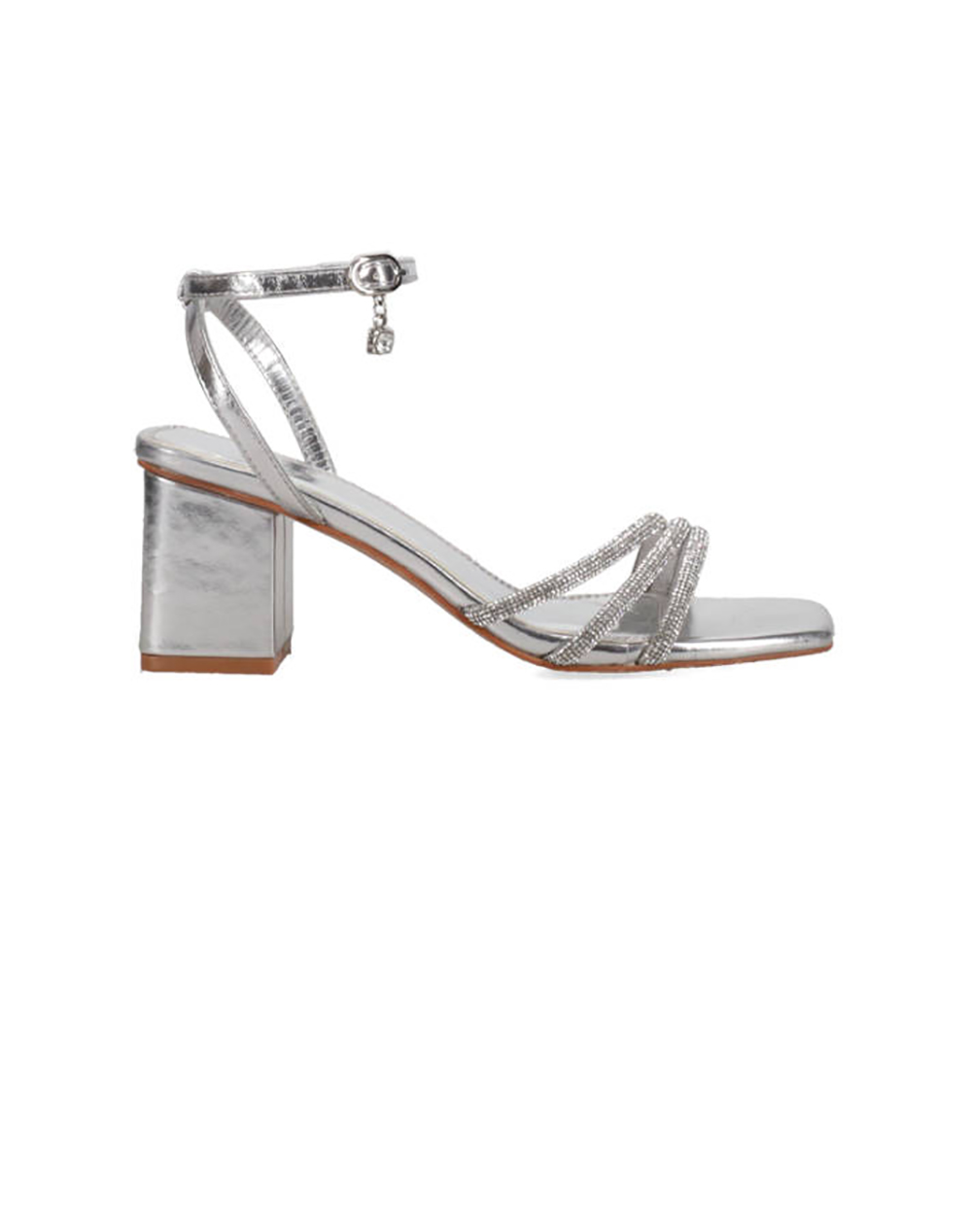MIGATO ΠΕΔ. ΜΤΛΚ ΜΕ ΛΟΥΡ. & ΔΙΑΚ. ΣΤΡΑΣ SILVER 100046936017-SILVER MetallicSilver