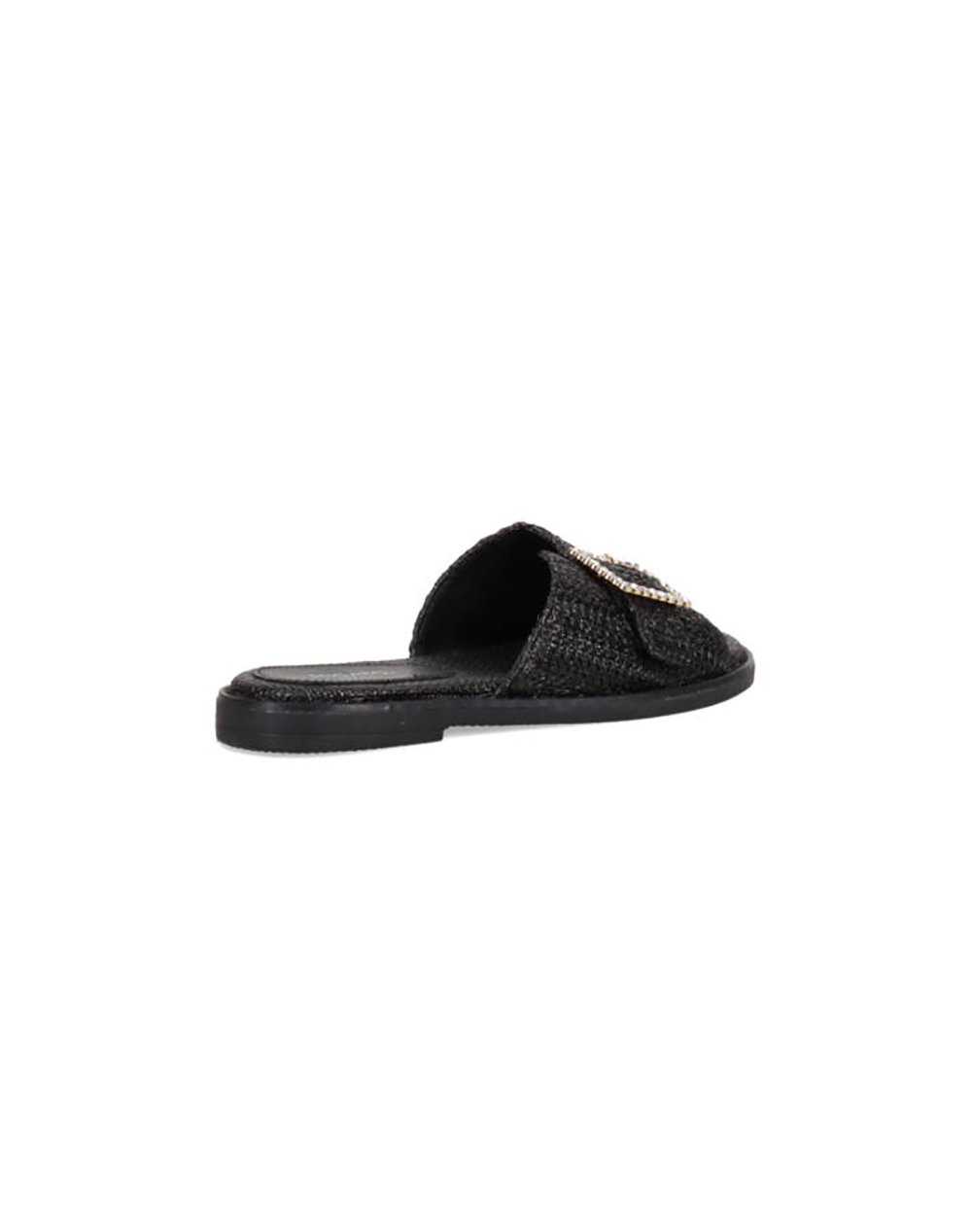 Migato Πεδ Ψαθα με Διακ Αγκραφα Black 100046105014-Black Γυναικεία παπούτσια Εσπαντριγιες Σανδαλια Politikos Shop Πολιτικός