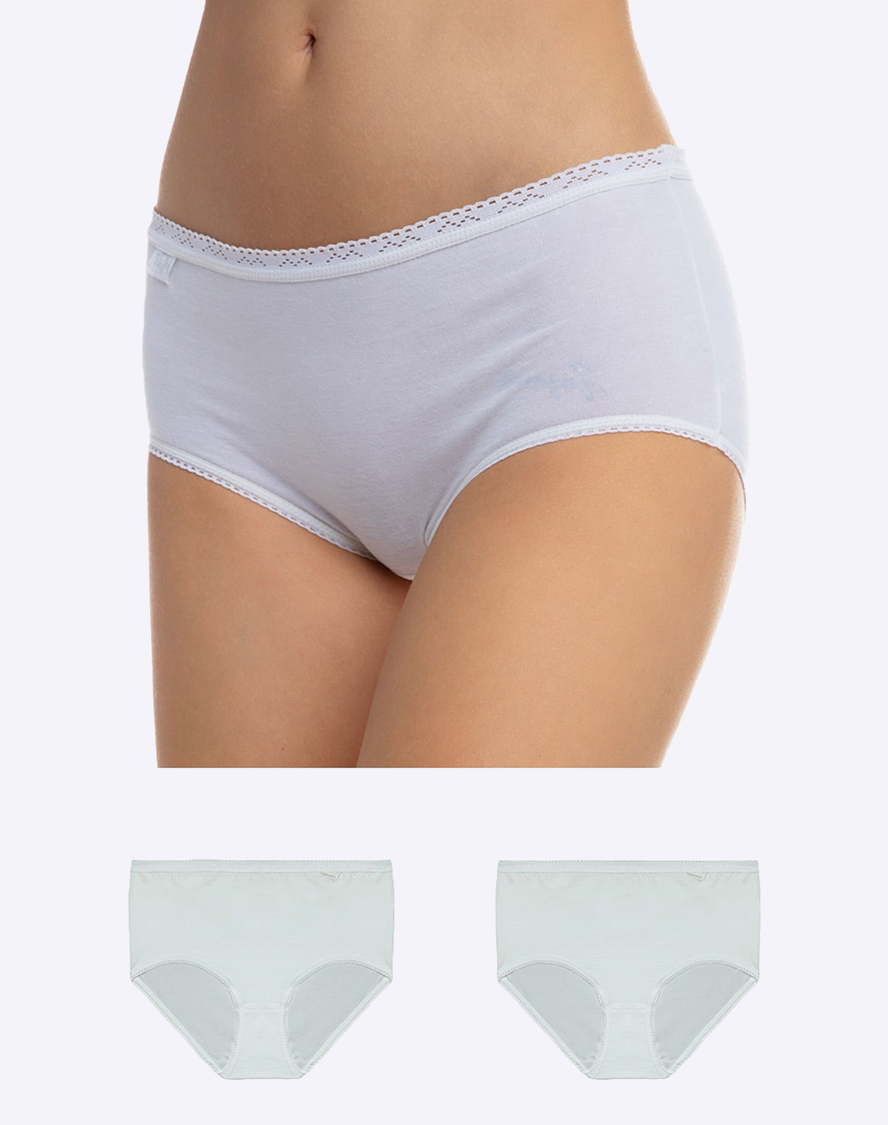 MINERVA ΚΥΛ.COT-LYCRA MIDI 90-89860-005 White