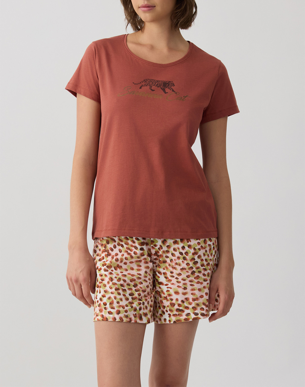 MINERVA ΠΥΖ.ΓΥΝ.ΚΜ-L/SHORTS SAVANA 90-53265-104 Firebrick