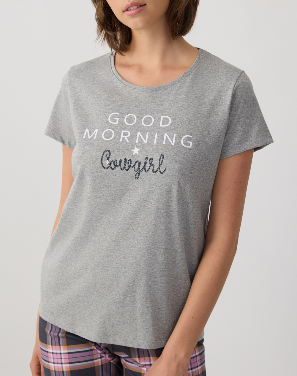 Minerva Πυζ Γυν Capricowgirl 90-53242-026 Gray Γυναικεία Homewear Πιτζαμες Politikos Shop Πολιτικός