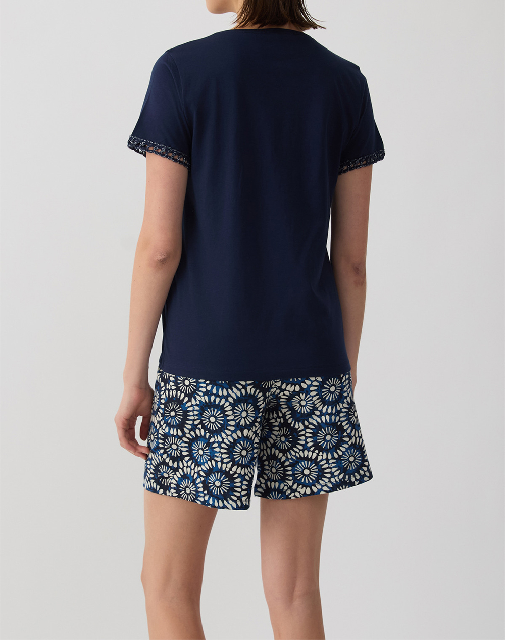 Minerva Πυζ Γυν Κμ-L Shorts Boheme 90-53214-200 Darkblue Γυναικεία Homewear Πιτζαμες Politikos Shop Πολιτικός