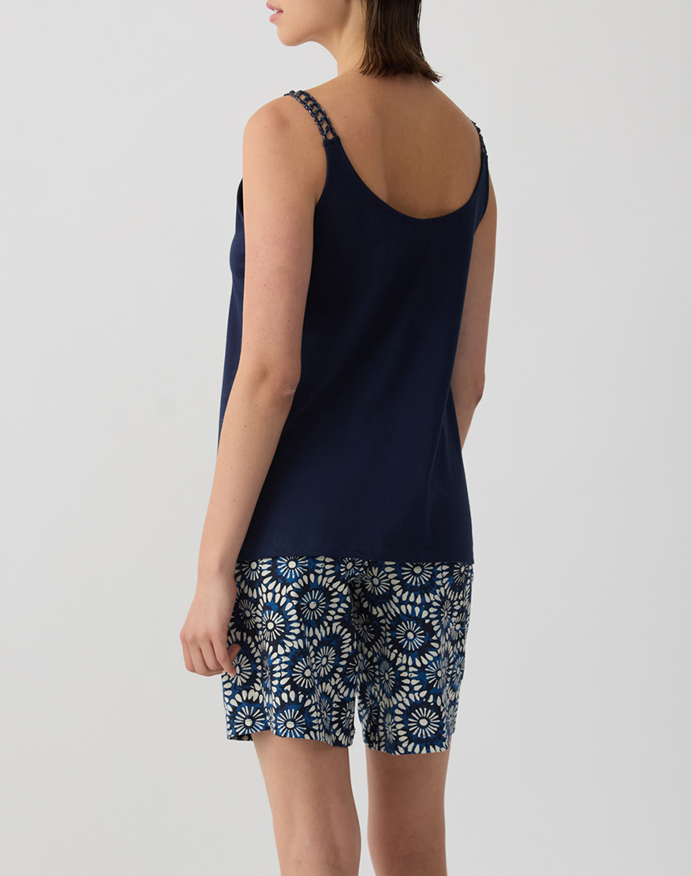 Minerva Πυζ Γυν Χμ-Βερμουδα Boheme 90-53212-3Xl-200 Darkblue Γυναικεία Homewear Πιτζαμες Politikos Shop Πολιτικός