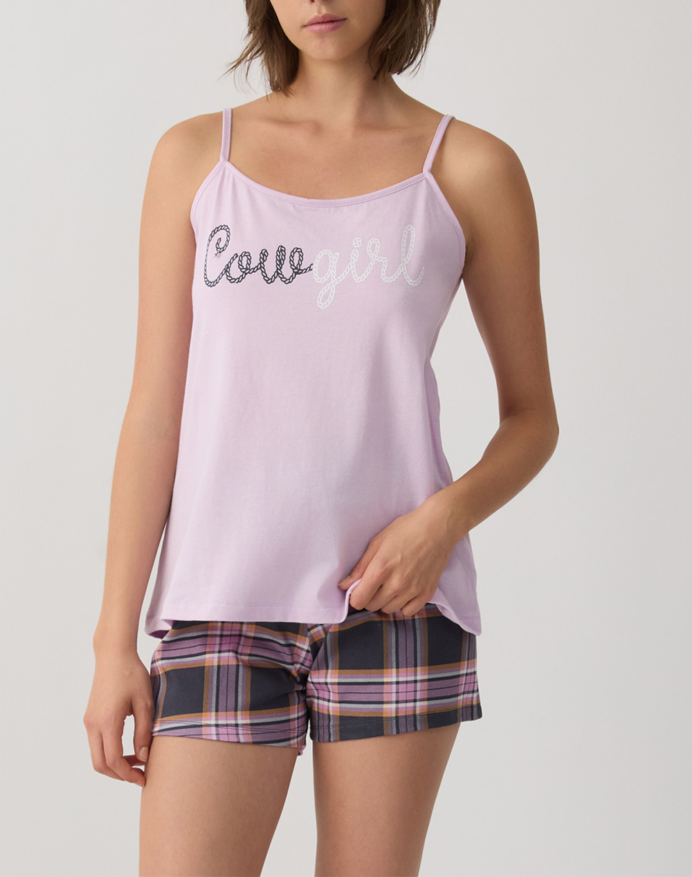 MINERVA ΠΥΖ.ΓΥΝ.ΜΠΡΤ-SHORTS COWGIRL 90-53239-274 Lilac