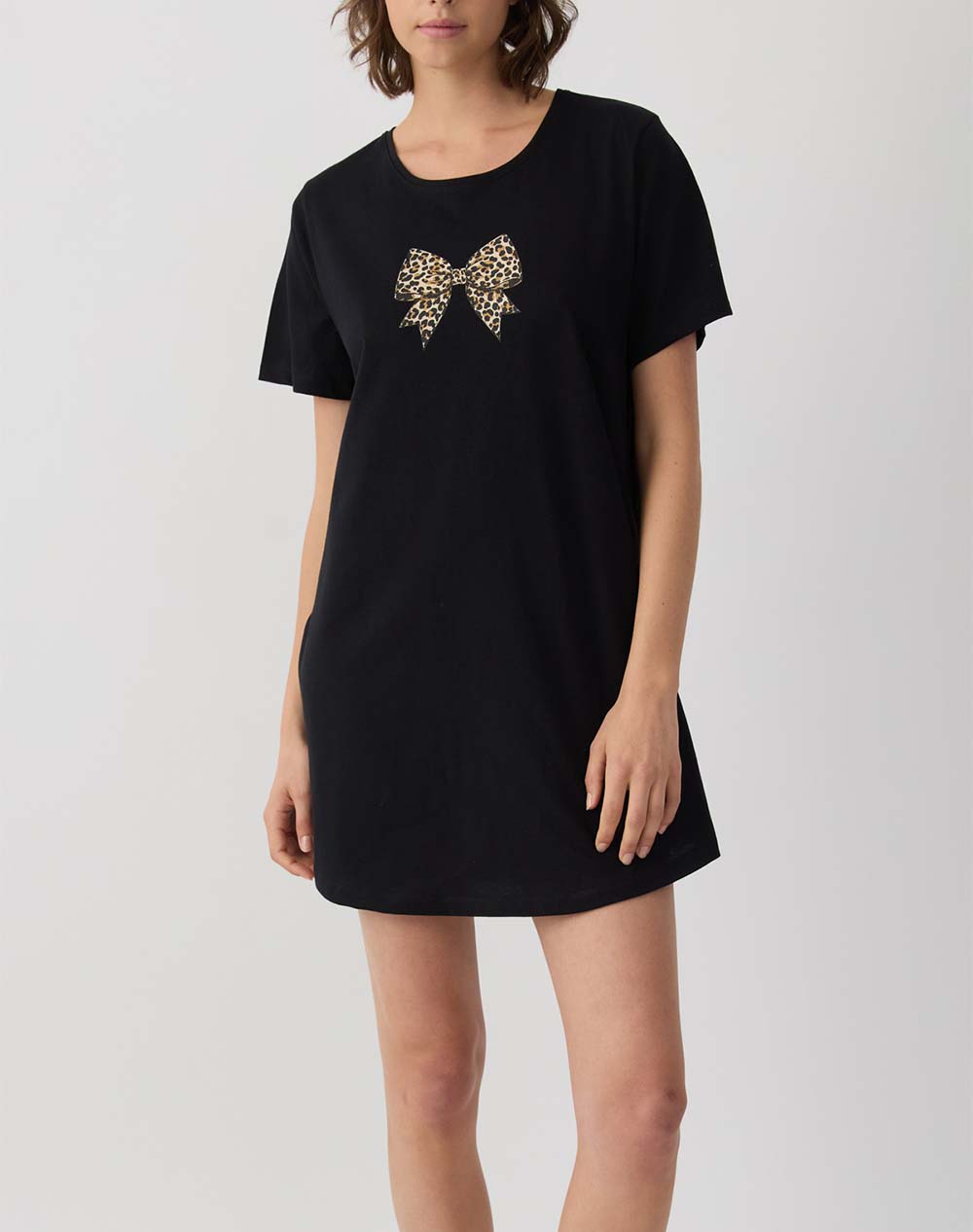 MINERVA T-SHIRTDRESS 90-53246-045 Black