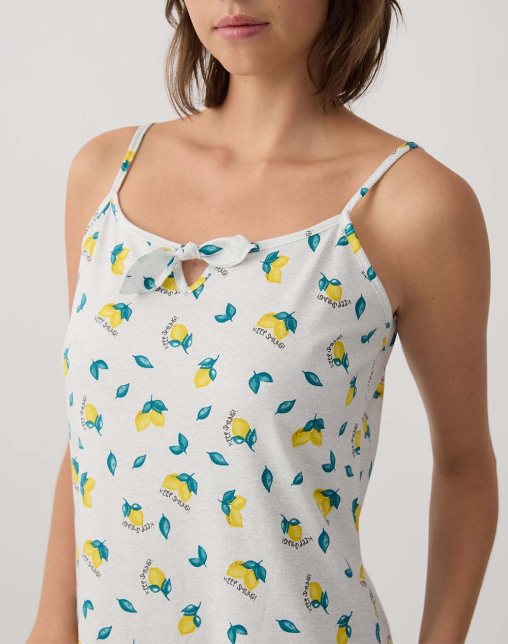 Minerva Νυχτ Γυν Μπρτ Lemons 90-53221-365 Multi Γυναικεία Homewear Νυχτικα Politikos Shop Πολιτικός