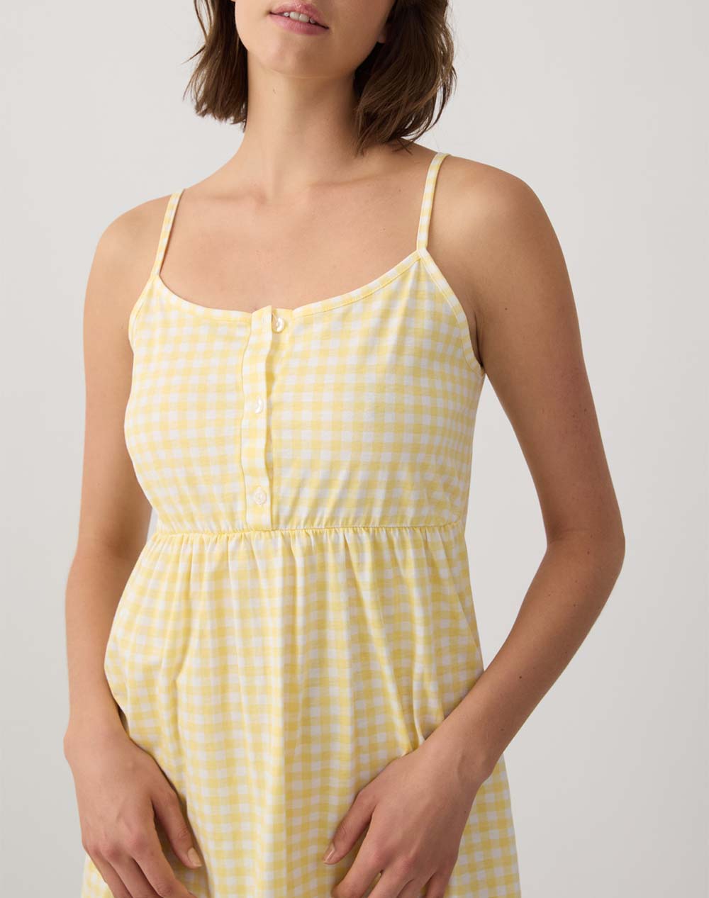 Minerva Νυχτ Γυν A Oprint 90-53223-362 Yellow Γυναικεία Homewear Νυχτικα Politikos Shop Πολιτικός