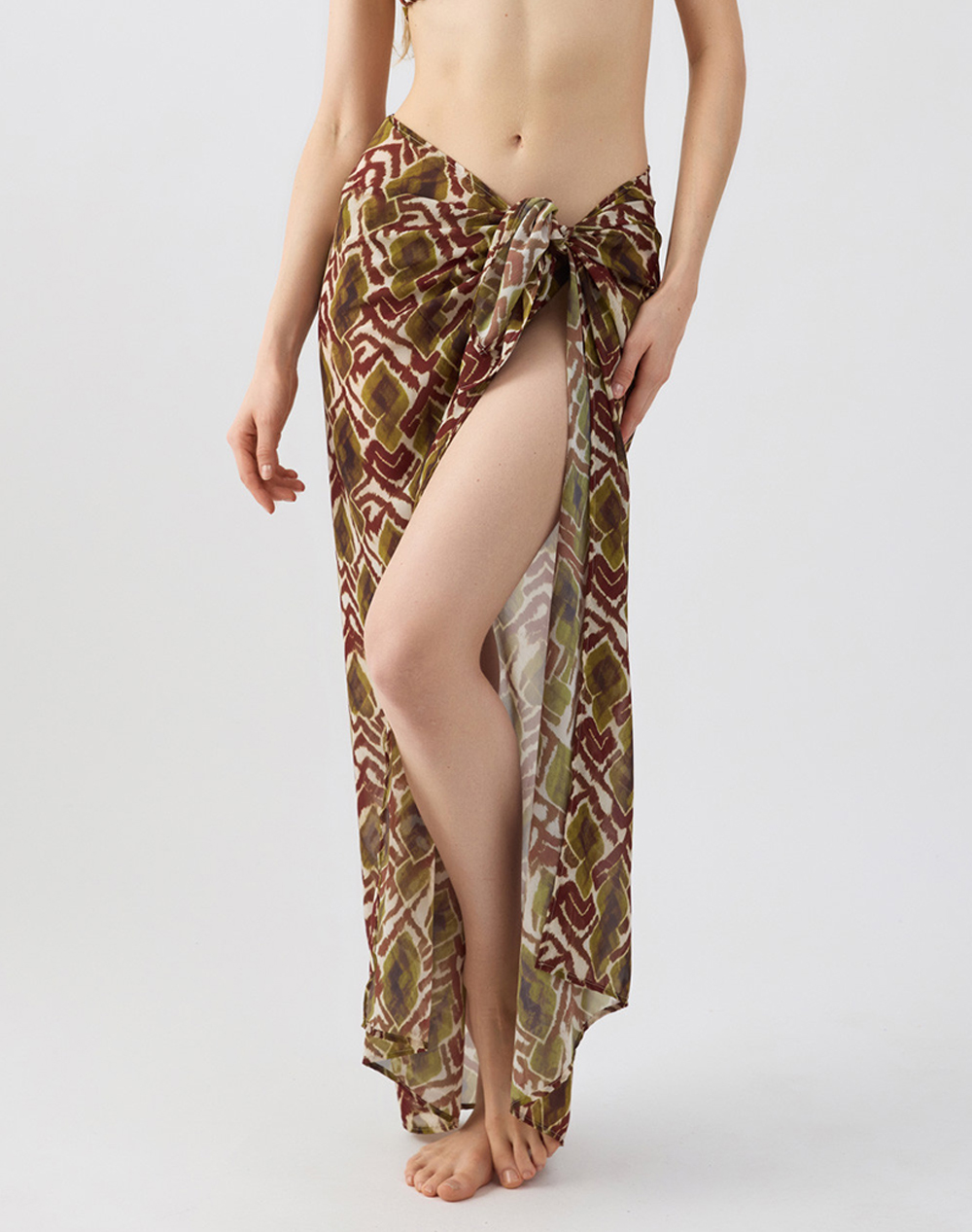 MINERVA MINERVA BEACHW.ΠΑΡΕΟ-ΜΑΝΤΗΛΙ 90-95219-351 Khaki