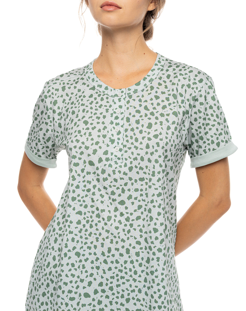 PINK LABEL PYJAMA CAPRI JADE LEO S1572-TYPE LightGreen φωτογραφία