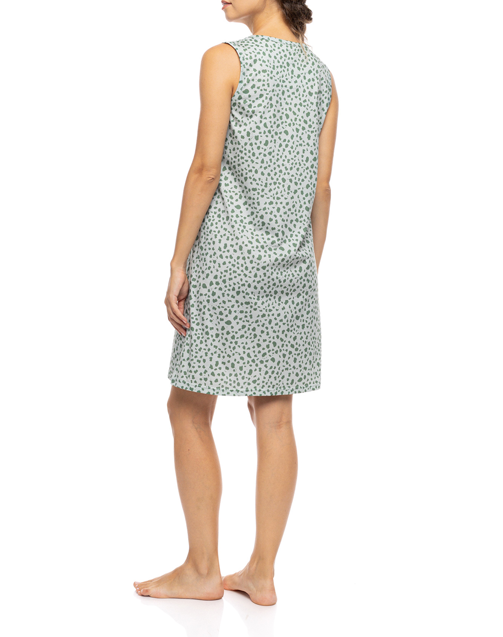 PINK LABEL NIGHTGOWN JADE LEO S1571-TYPE LightGreen φωτογραφία