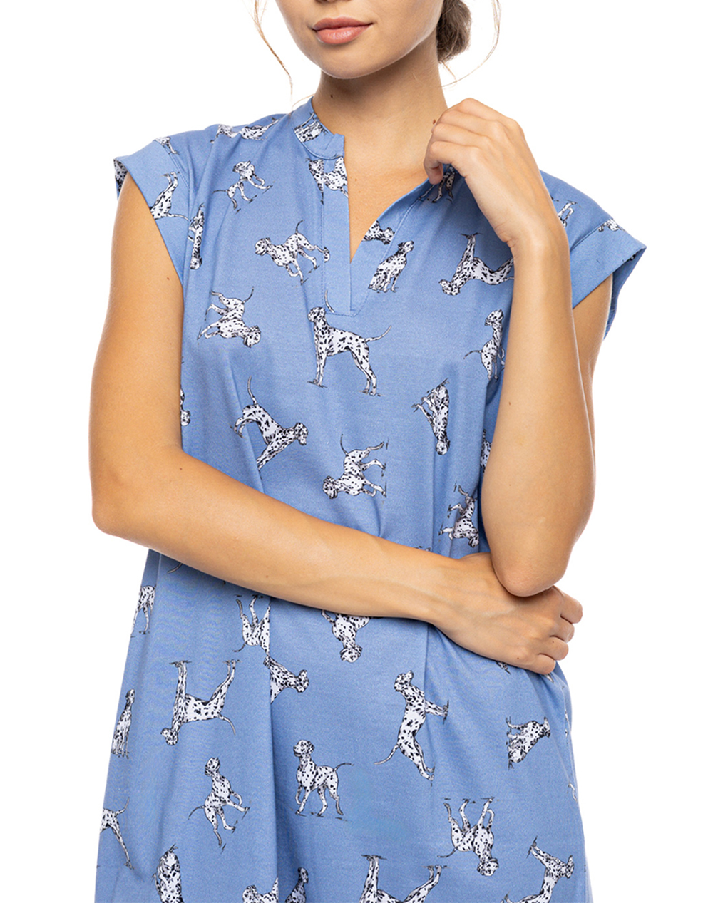 PINK LABEL NIGHTGOWN DALMATIAN DENIM S1565-TYPE Blue φωτογραφία