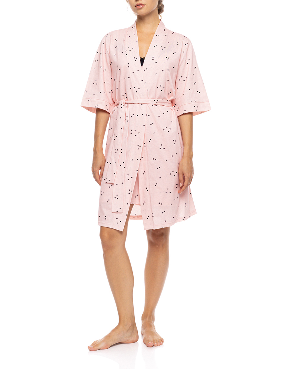 PINK LABEL NIGHTGOWN LITTLE HEART PINK S1584-TYPE Pink φωτογραφία