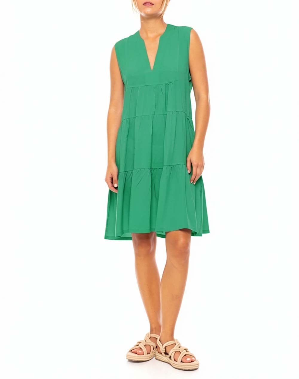 PINK LABEL PINK LABEL BEACHWEAR SOLID BN-295-SEA GREEN Green