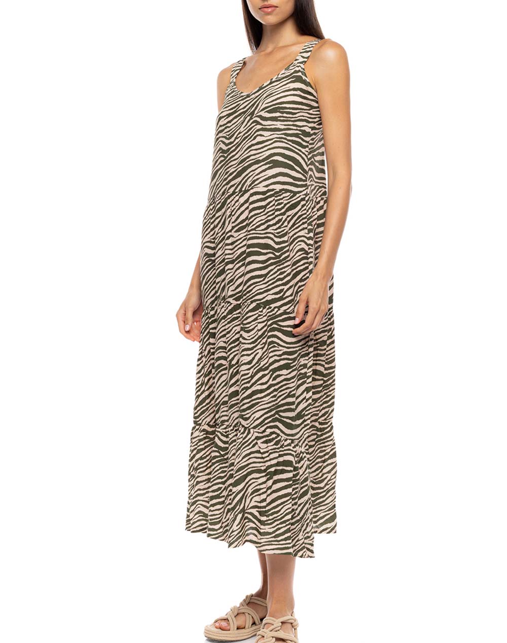 Pink Label Beachwear Bilbao Green Leo B747-Type Mixed Γυναικεία αξεσουάρ Καφτανια Politikos Shop Πολιτικός