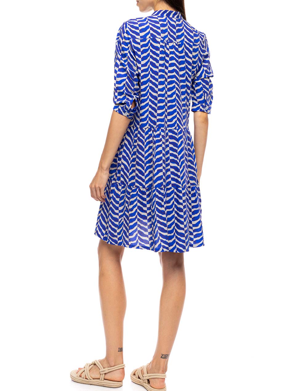 PINK LABEL BEACHWEAR AEGEAN WAVE B683-TYPE Blue φωτογραφία