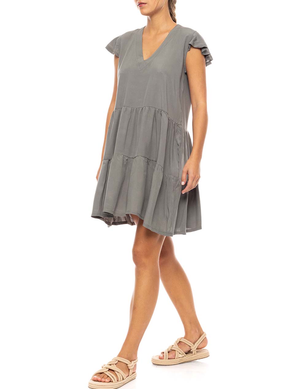 Pink Label Beachwear Solid Bn-286-67 Olive Γυναικεία αξεσουάρ Καφτανια Politikos Shop Πολιτικός