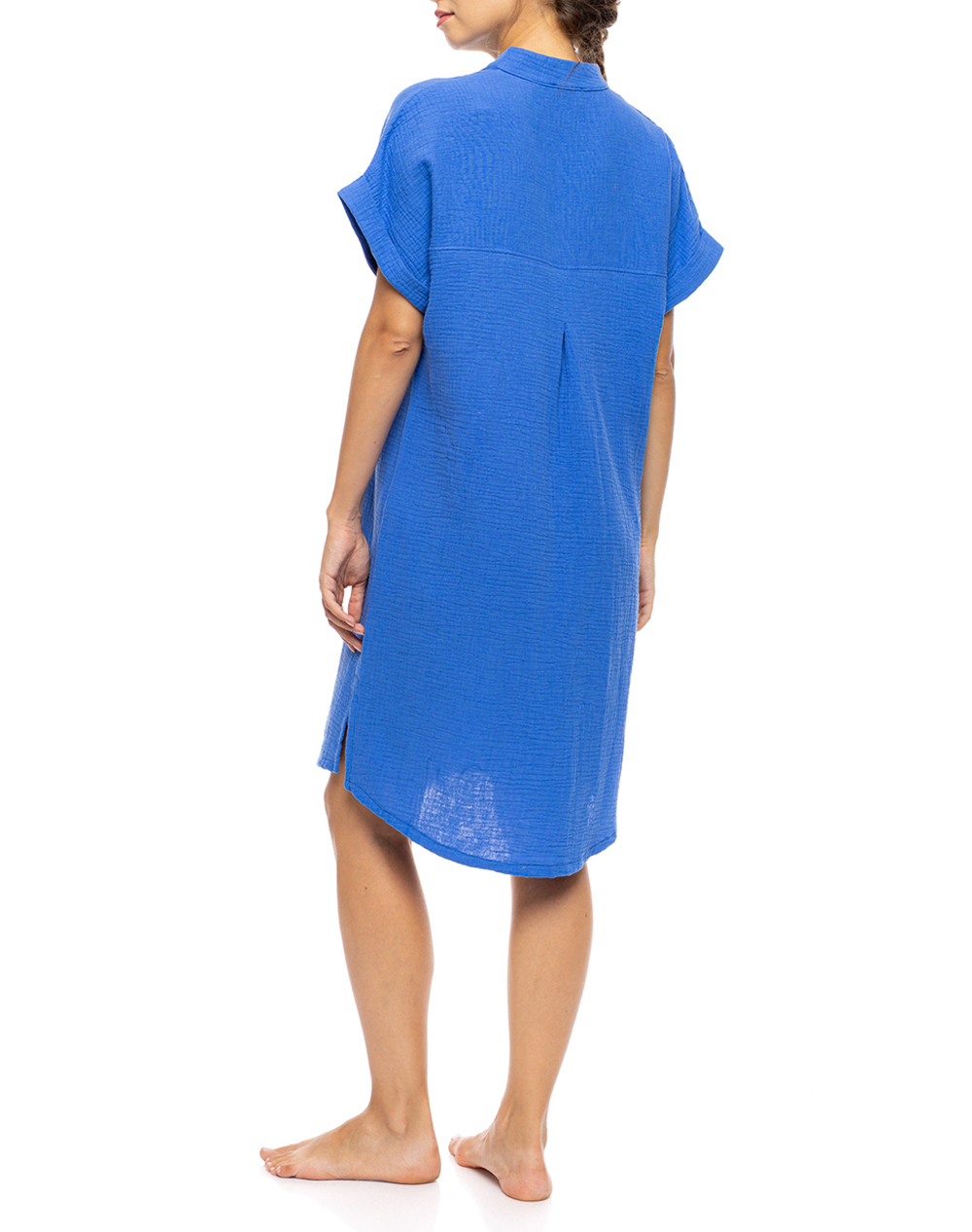 PINK LABEL PINK LABEL DRESS BUTTONED SUMMER NIGHTS SN-222-INDIGO BLUE Blue - 2