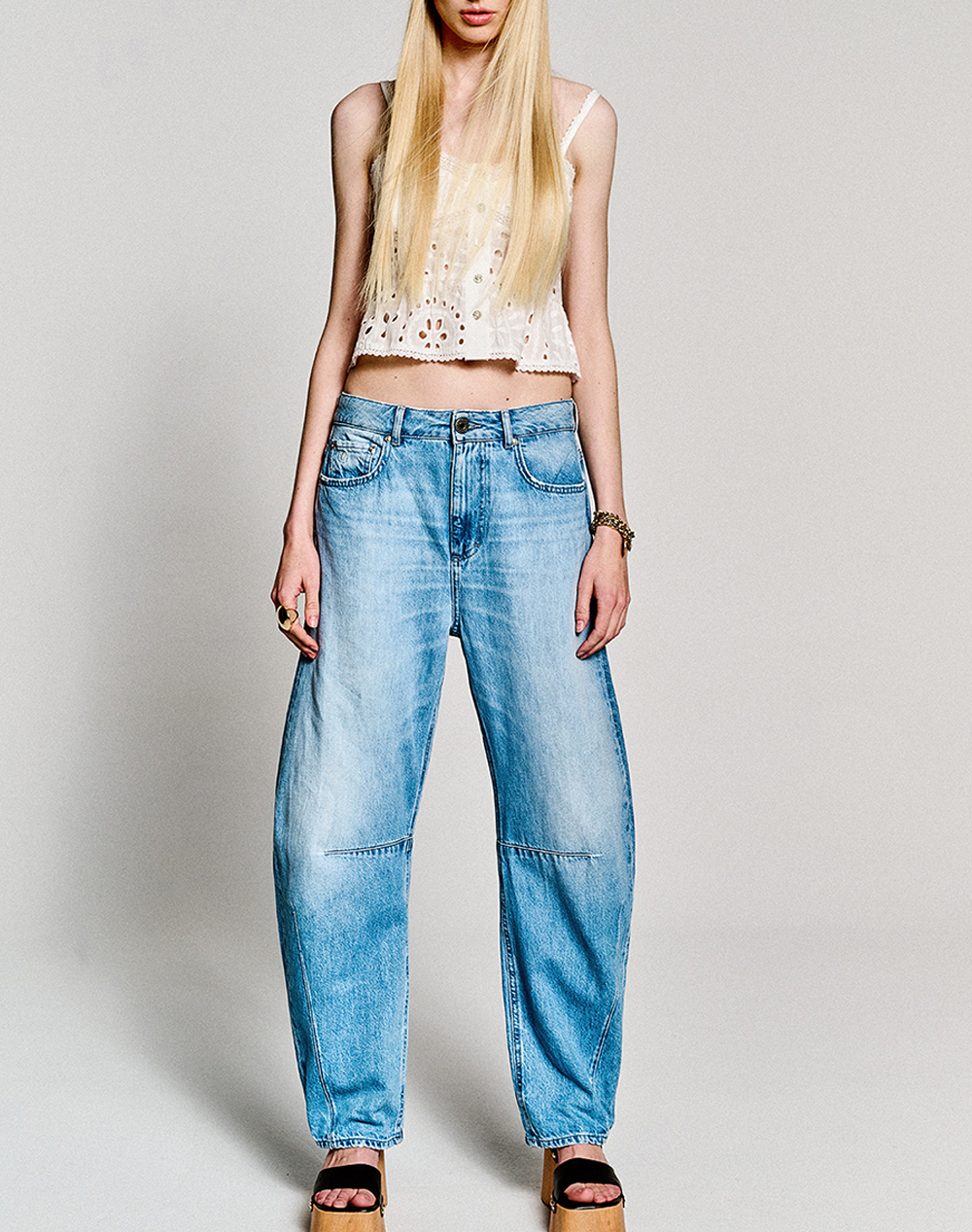 Staff Monia Wmn Pant 5-911 062 B3 055- 00 Denimblue Γυναικεία ρούχα παντελόνια Jean 5P Cargo Politikos Shop Πολιτικός