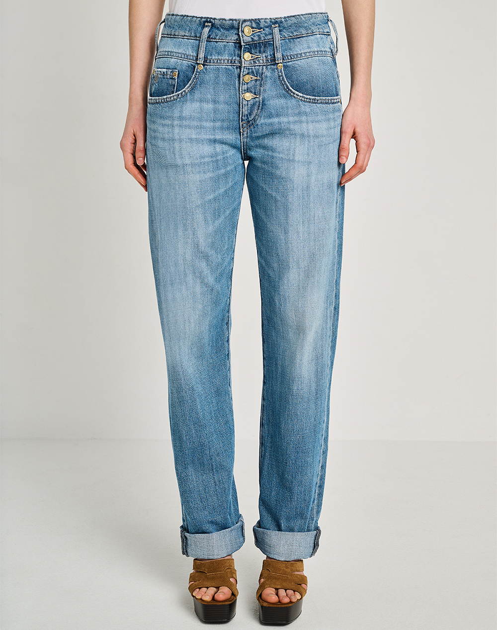 STAFF Irene Hero 2 Wmn Pant Cropped 100%Co 5-913.060.B3.055-.00 DenimLightBlue