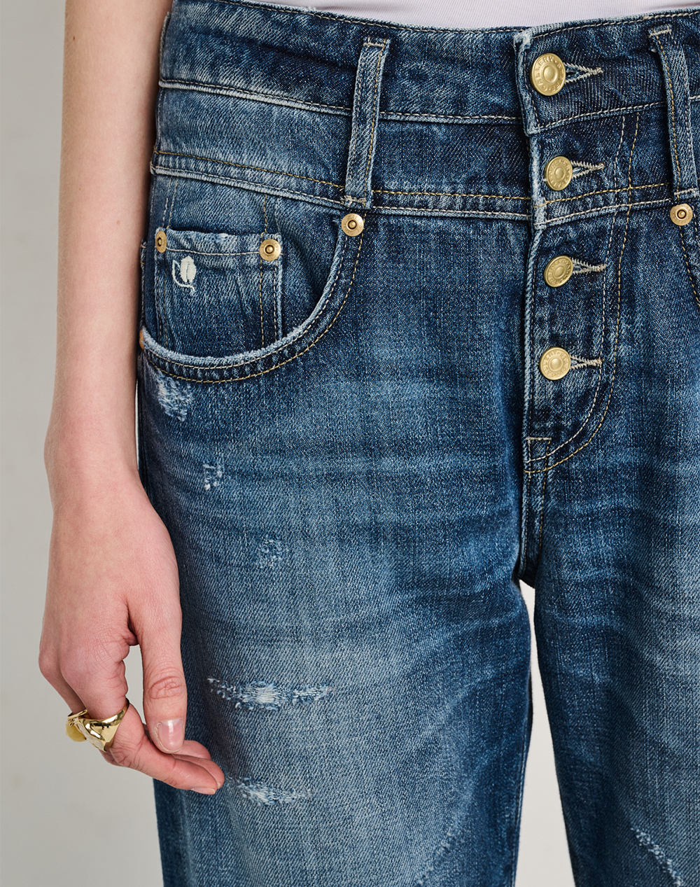 Staff Irene Hero 2 Wmn Pant Cropped 100%Co 5-913 060 S2 055- 00 Denimblue Γυναικεία ρούχα παντελόνια Jean 5P Cargo Politikos Shop Πολιτικός