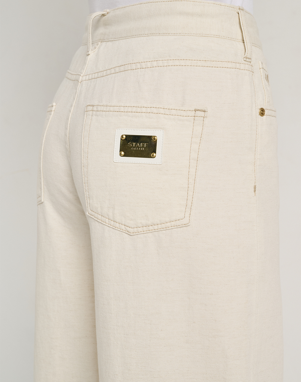 Staff Lovely Wmn Pant 62%Co 30%Regenagri Co 8%Hemp 5-919 071 00 055- Cream Γυναικεία ρούχα παντελόνια Jean 5P Cargo Politikos Shop Πολιτικός