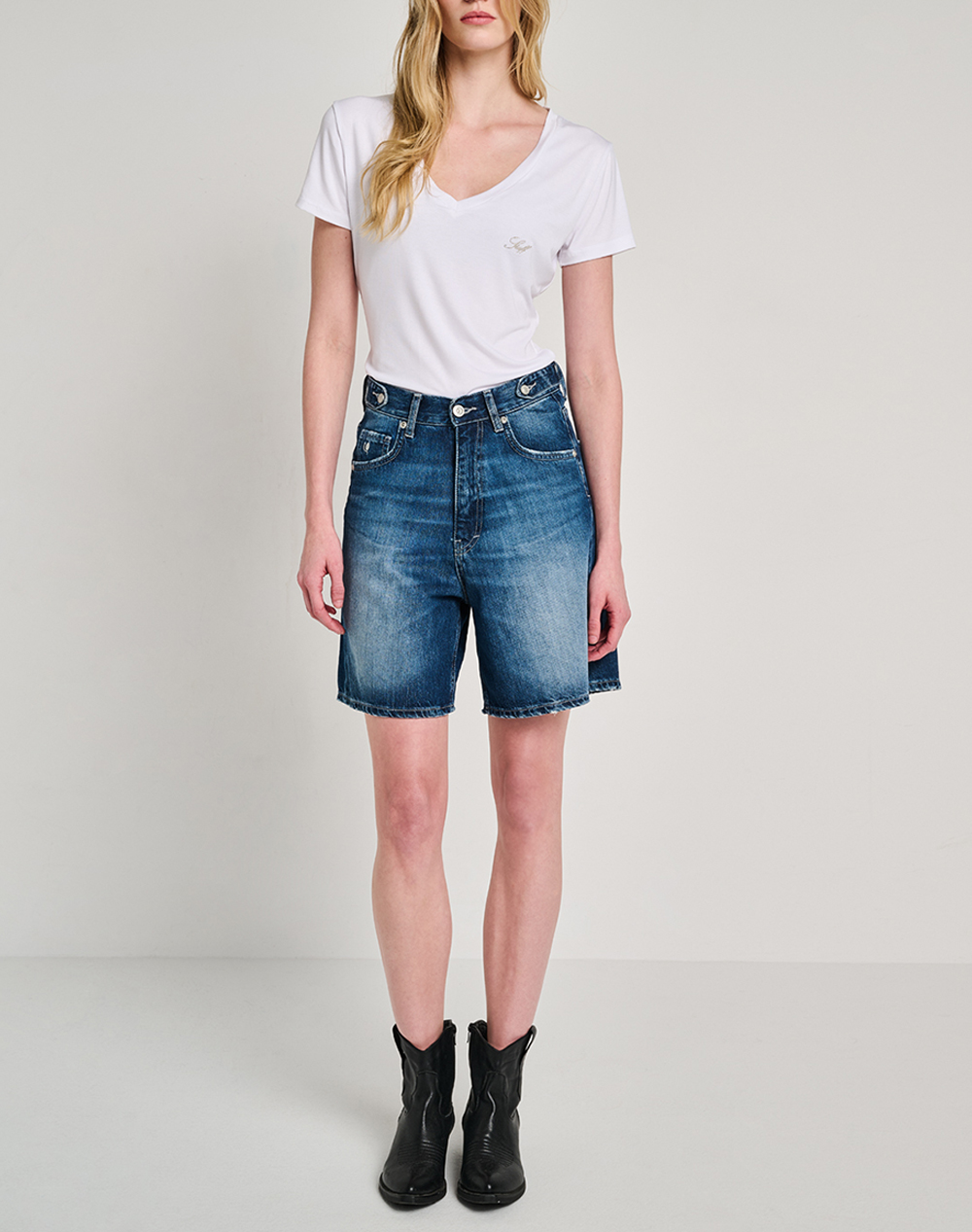 Staff Rita Wmn Short Pant 100%Co 5-920 040 B2 055- 00 Denimblue Γυναικεία ρούχα Σορτς Βερμουδες Politikos Shop Πολιτικός