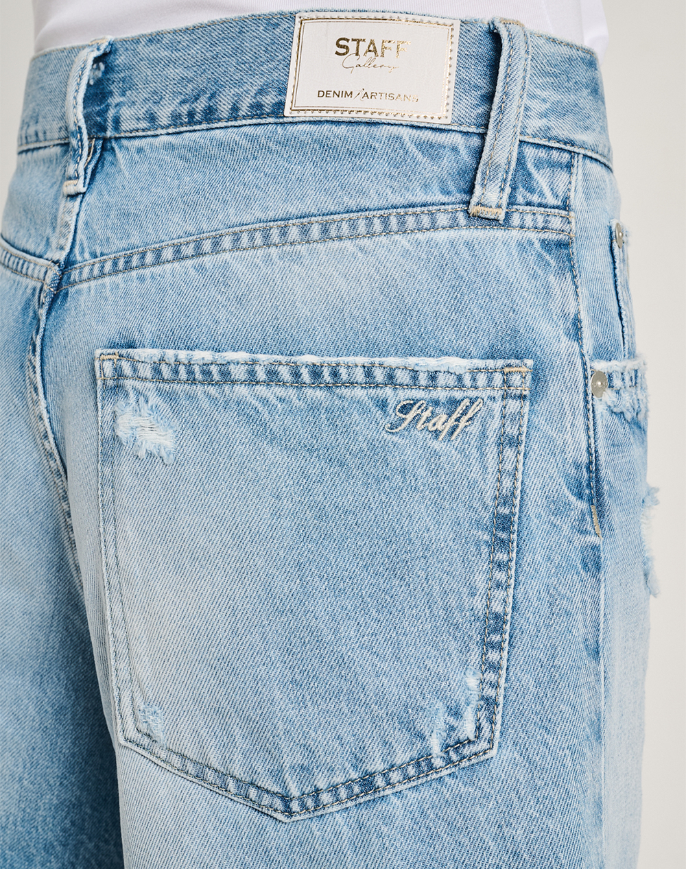 Staff New Dora Wmn Short Pant 100%Co 5-981 014 S4 055- 00 Denimlightblue Γυναικεία ρούχα Σορτς Βερμουδες Politikos Shop Πολιτικός