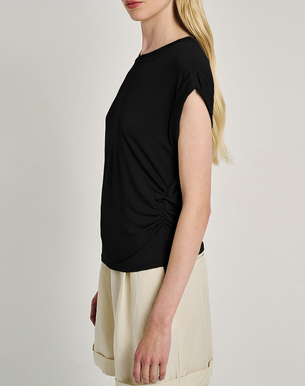 Staff Joy Sleeveless Top 63-405 055-Ν0090 Black Γυναικεία ρούχα μπλούζες Τοπ Κορμακια Politikos Shop Πολιτικός