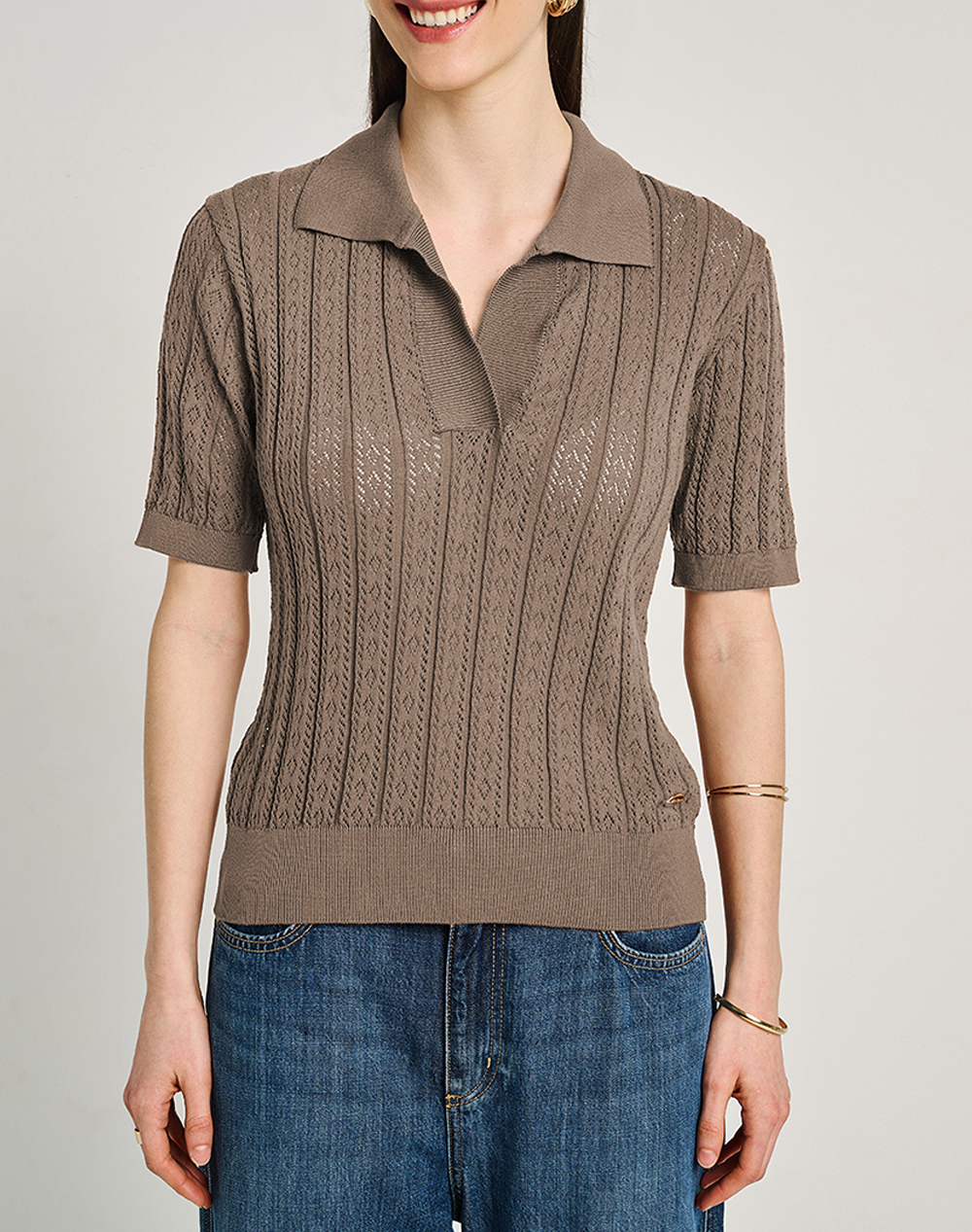 Staff STAFF Kate Polo Short Sleeve Knit 63-201.055-Ν0076 Mixed