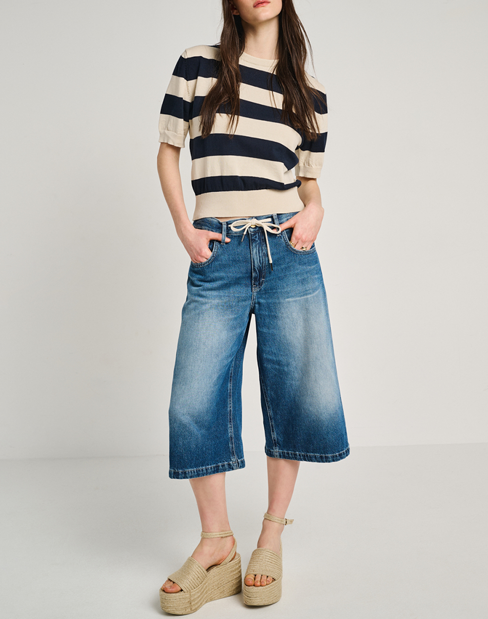 Staff Eleanor Short Sleeve Knit 63-200 055-Ν0000 Multi Γυναικεία ρούχα μπλούζες Πλεκτά Politikos Shop Πολιτικός