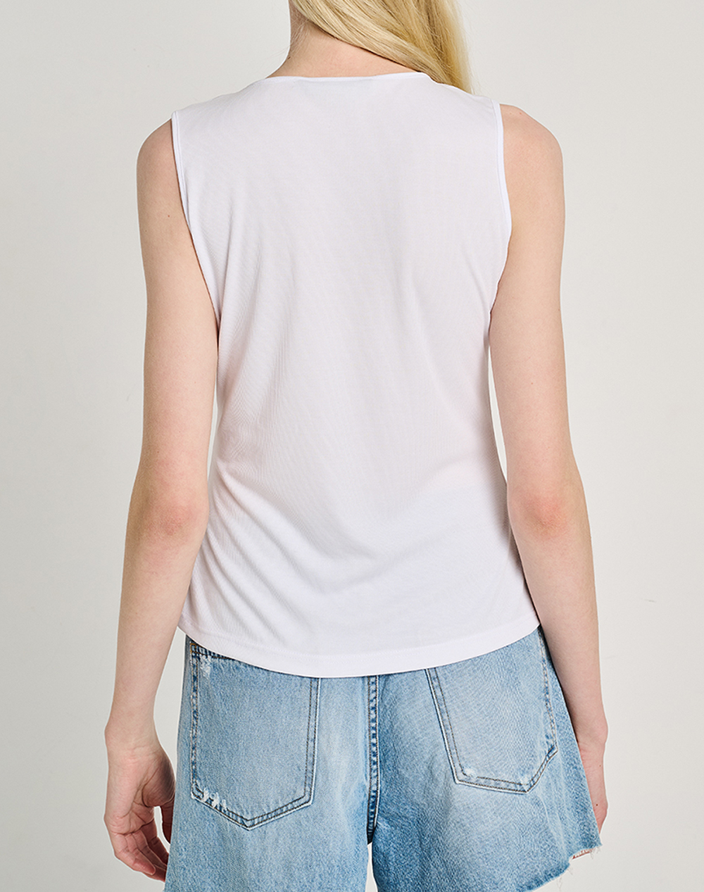 STAFF STAFF Pansy Sleeveless Top Lenzing Modal 63-403.055-Ν0010 White - 2