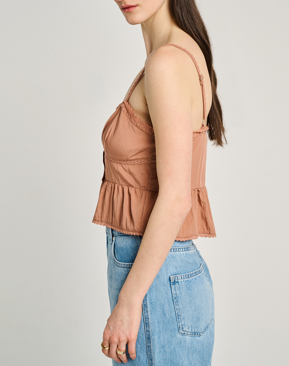Staff Luisa Sleeveless Top 75%Rayon 25%Nylon 63-412 055-Ν1119 Firebrick Γυναικεία ρούχα μπλούζες Τοπ Κορμακια Politikos Shop Πολιτικός