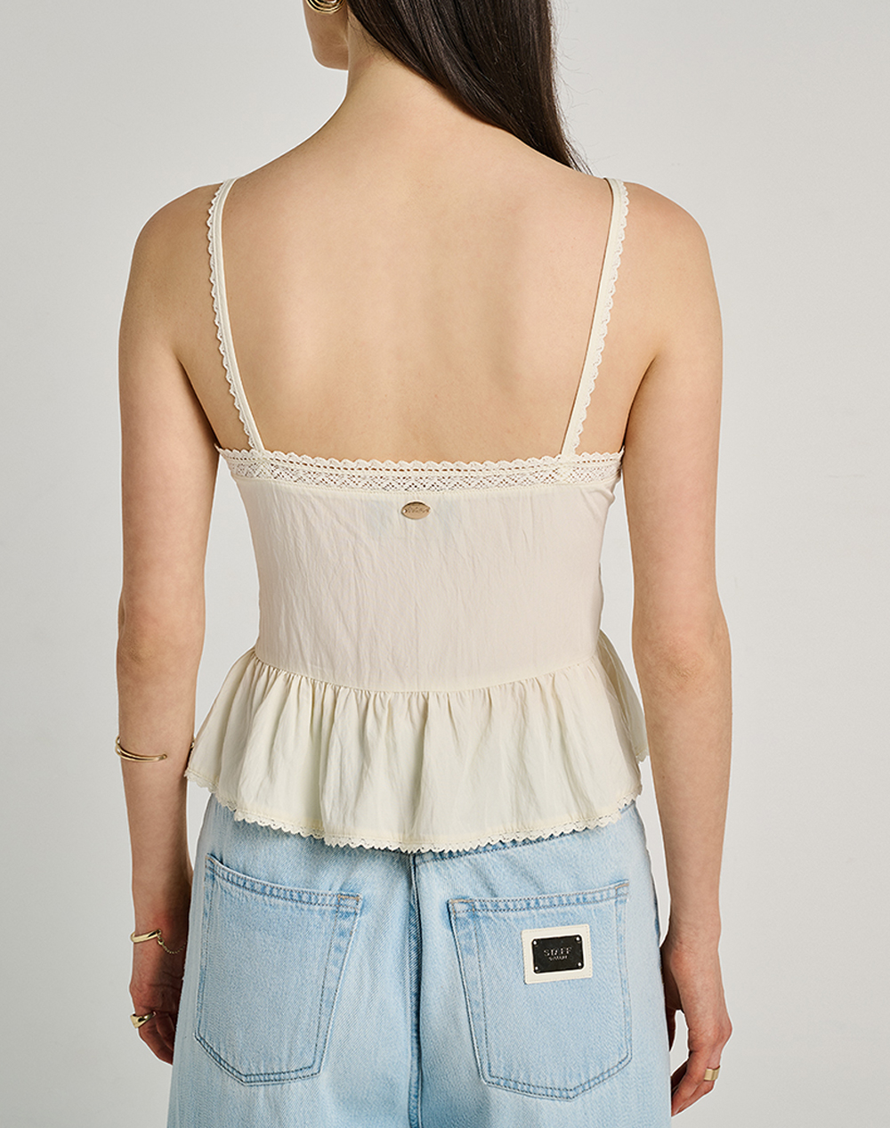 STAFF STAFF Luisa Sleeveless Top 75%Rayon 25%Nylon 63-412.055-Ν0024 OffWhite - 2