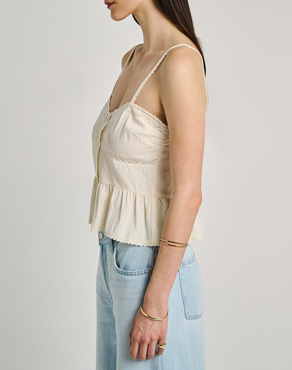 Staff Luisa Sleeveless Top 75%Rayon 25%Nylon 63-412 055-Ν0024 Offwhite Γυναικεία ρούχα μπλούζες Τοπ Κορμακια Politikos Shop Πολιτικός