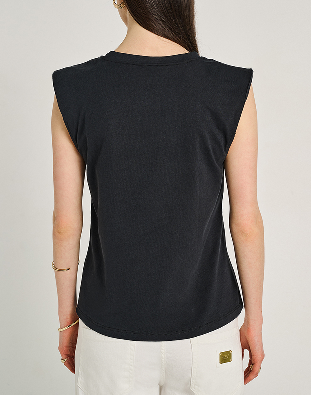 STAFF STAFF Αmber Sleeveless Top 100% Cotton 63-401.055-Ν0090 Black - 2