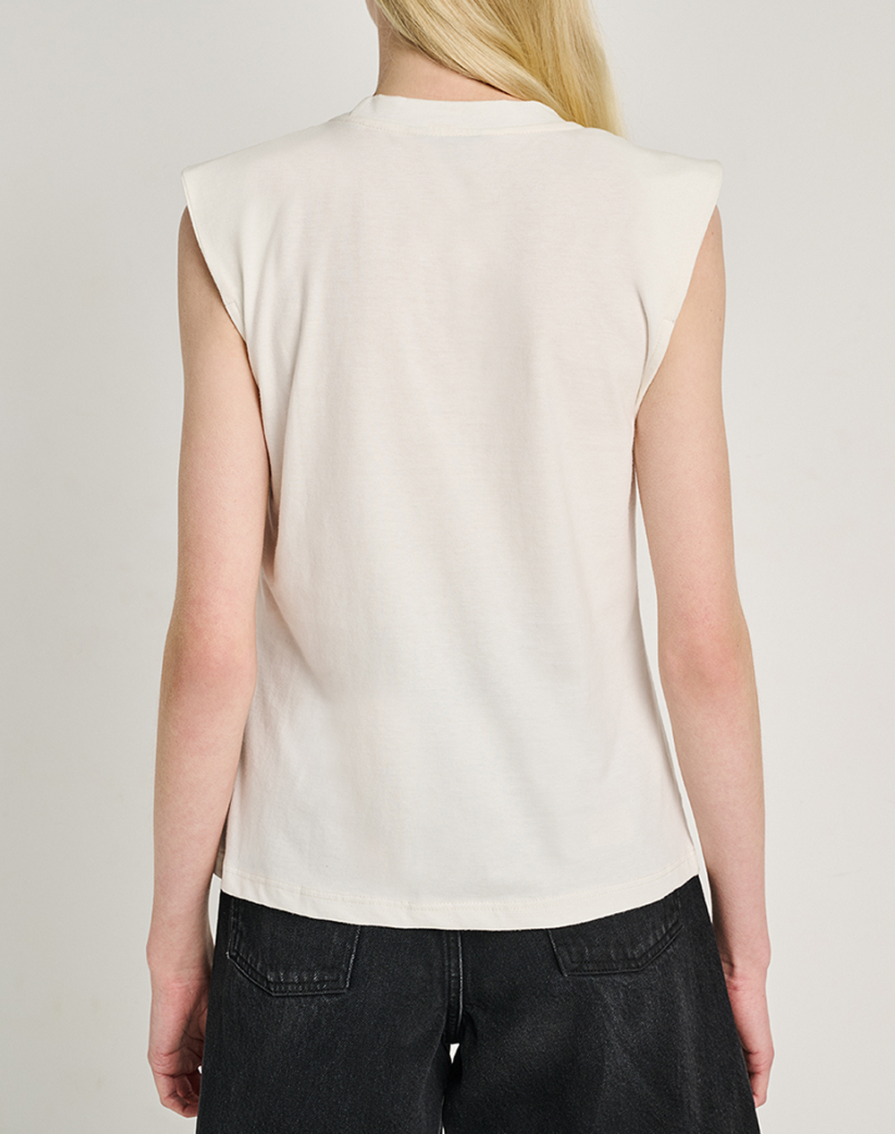 STAFF STAFF Αmber Sleeveless Top 100% Cotton 63-401.055-Ν0010 White - 2