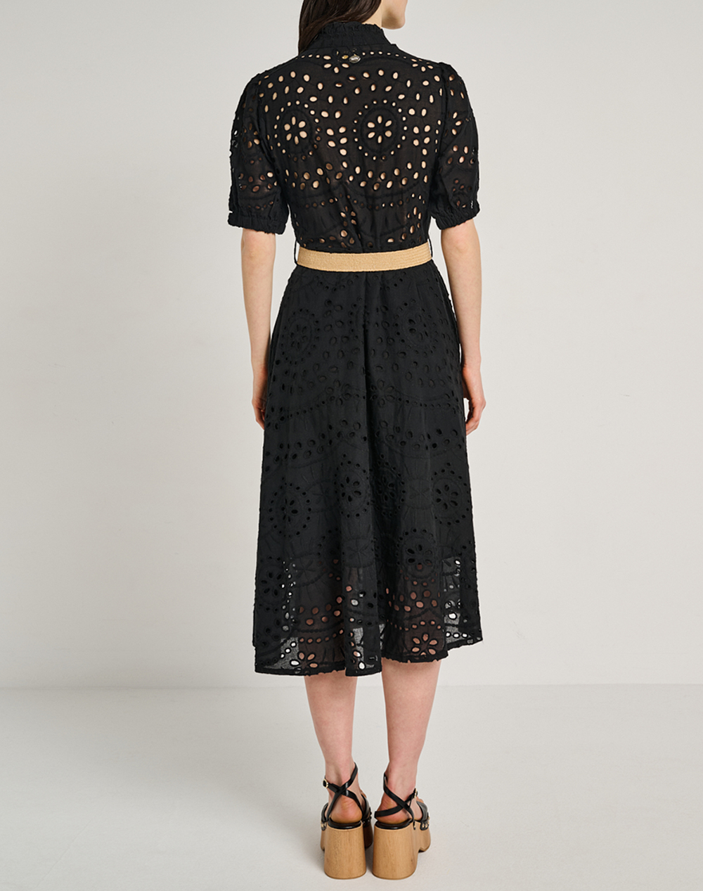STAFF Kelly Midi Dress 100%co 67-007.055-Ν0090 Black