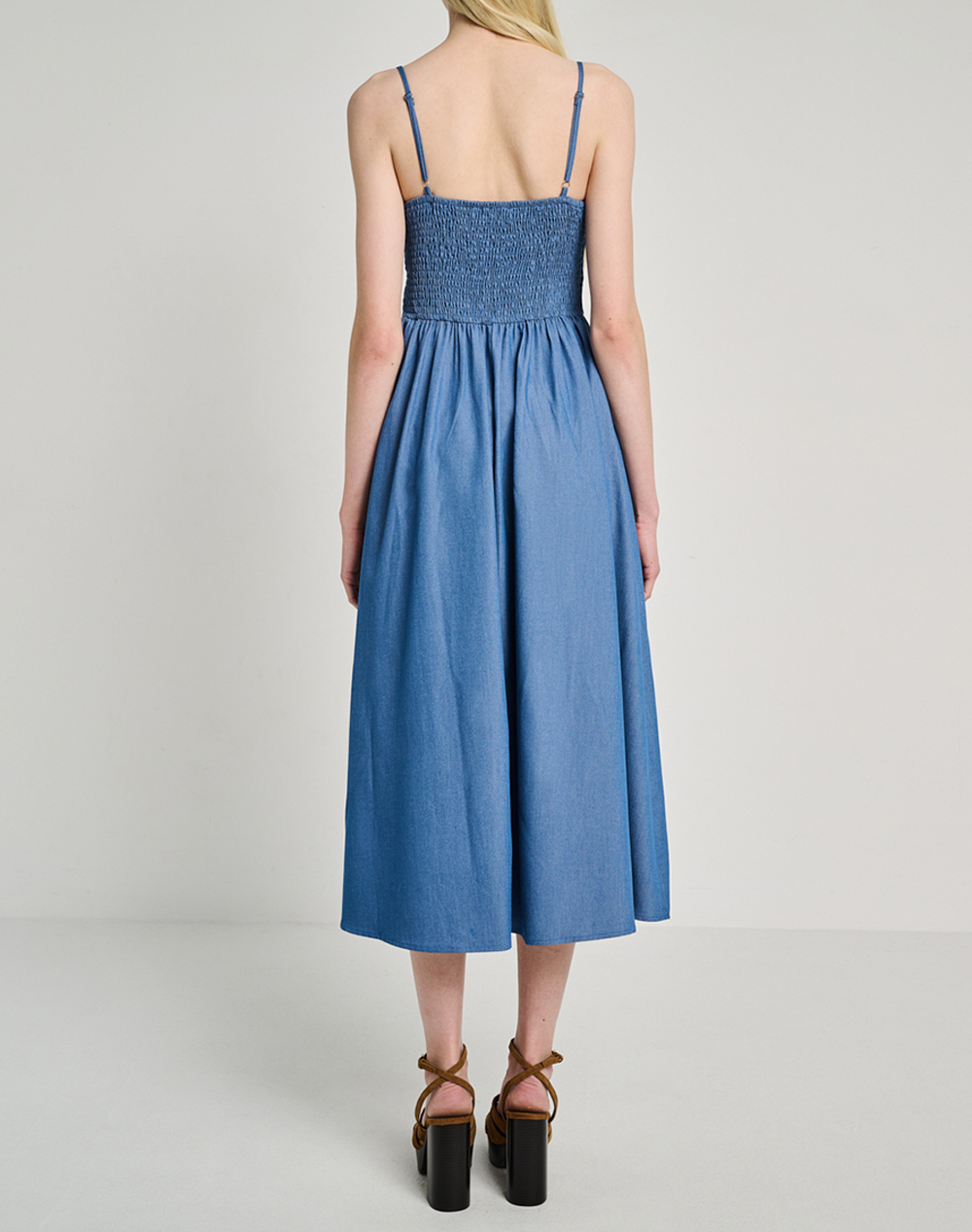 STAFF STAFF Iro Denim Long Dress 57%Pol 40%Visc 3%Spa 67-002.055-Ν0172 Blue - 2