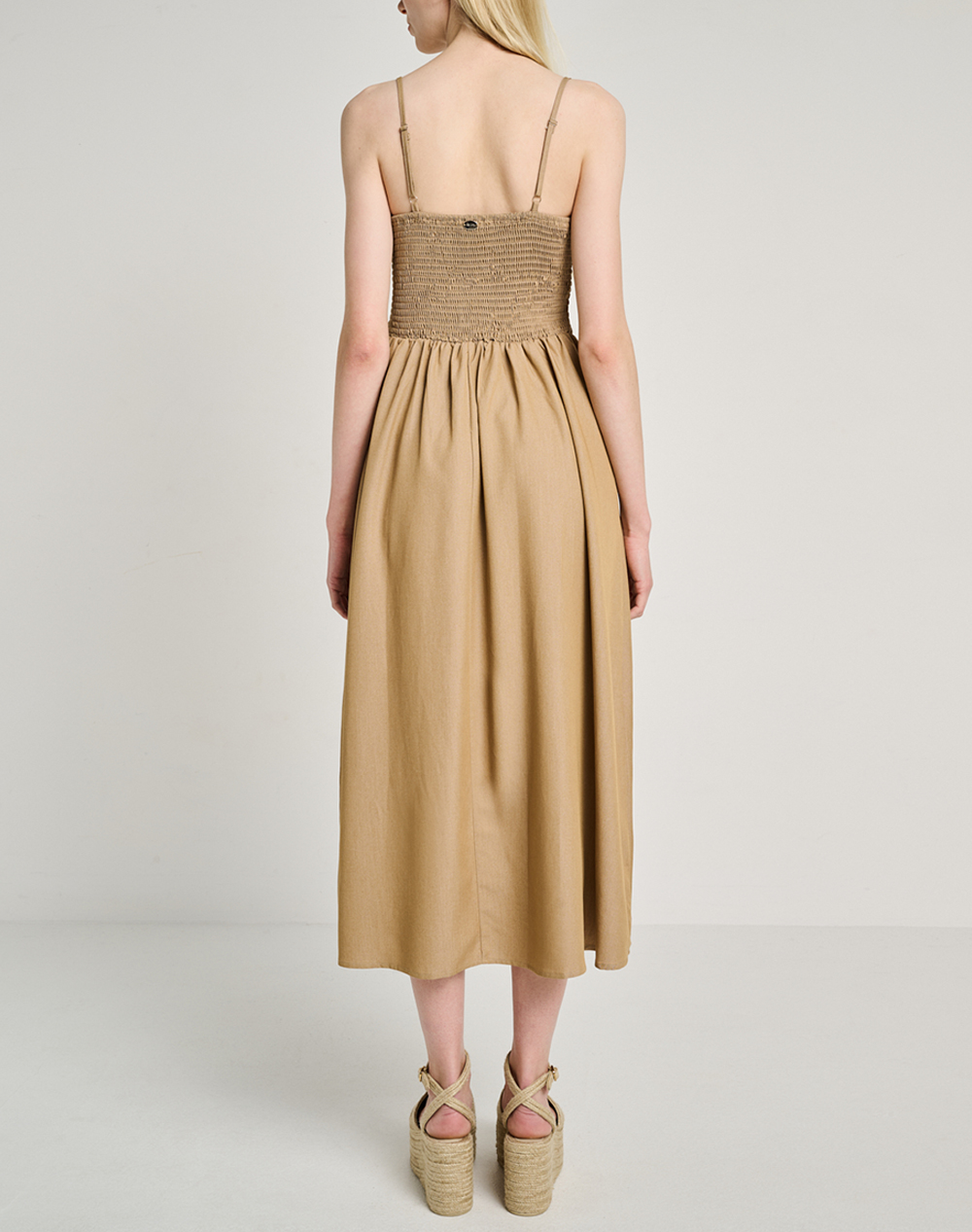STAFF STAFF Iro Denim Long Dress 57%Pol 40%Visc 3%Spa 67-002.055-Ν0049 Brown - 2