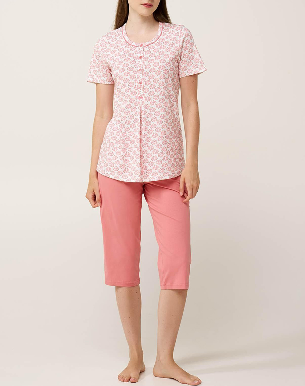 Vamp Πυζαμα 24327-306 Pink Γυναικεία Homewear Πιτζαμες Politikos Shop Πολιτικός