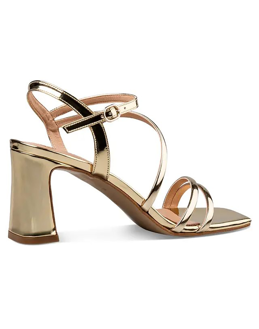 Envie Mid-Heel Sandals E02-23703-Gold Gold Γυναικεία παπούτσια Πεδιλα Politikos Shop Πολιτικός